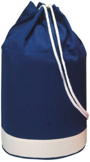 Yatch tweekleurige katoenen duffeltas Blauw - One size