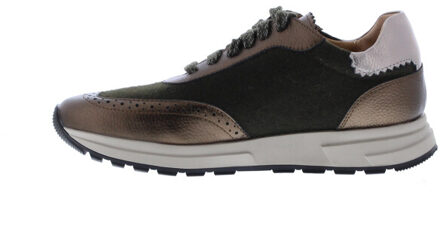 Yavanna vilt sneaker | dames | | maat: | combinatie Bruin - 41