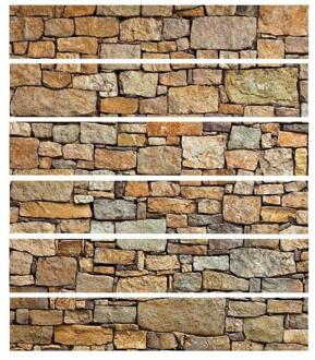 Yazi Zelfklevende 3D Hout Patroon Trappen Stickers Verwijderbare Vinyl Pvc Stairway Stickers Waterdicht Muurschildering 014426