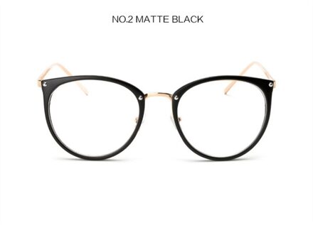 Yccri Mode Student Brilmontuur Mannen Vrouwen Ronde Oversized Brilmontuur Metalen Frame Transparante Spiegel Brilmontuur MBA