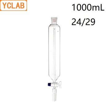 YCLAB 1000 mL 24/29 Constante Druk Trechter 1L met Afstuderen Hoge Temperatuur Weerstand Glas Lab Chemie Apparatuur