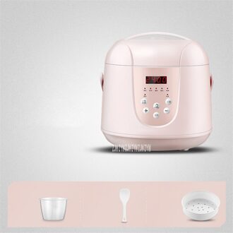 YD-SK02 Intelligente Reservering Kleine Elektrische Rijstkoker Huishoudelijke Draagbare Slimme Timing Rijst Koken Machine 2L 400W 220V Roze