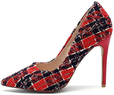 YECHNE Sexy Woman High Heels Shoes Heel Shoes Women's Black White Red Plus Size Pointed Toe Pumps Party Stiletto Graffiti