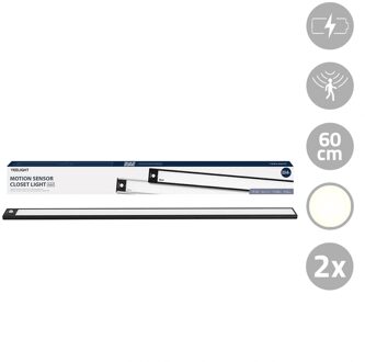 Yeelight kastverlichting met sensor 60 cm - Warm wit licht - Oplaadbare batterij - Voordeelset van 2 stuks