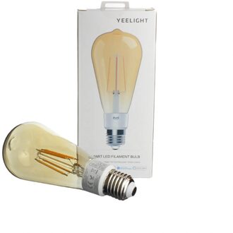 Yeelight slimme filament led lamp st64 amberkleurig - e27 fitting - warm witte lichtkleur