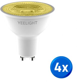 Yeelight slimme led lamp - GU10 fitting - Warm Witte lichtkleur - Set van 4