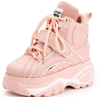 YEELOCA 2020 Sneakers m001 Women Autumn WinterIncrease Height Shoes High Top Thick Bottom Fashion Casual Shoes KZ0157