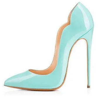 YEELOCA 2020 Women's 12cm slip on heels thin sky high a001 sexy heeled stiletto gradient colorful MU1874