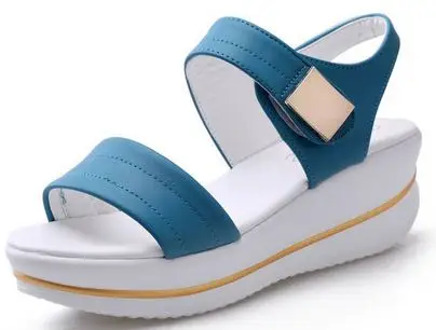 YEELOCA Woman Shoes Ladies Wedges Sandals Sandalias m002 Hook & Loop Fashion KS014