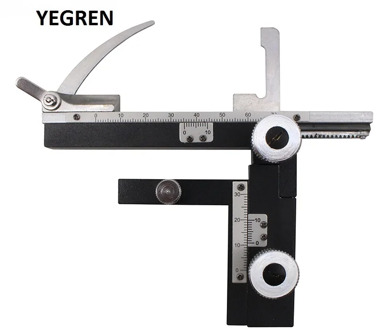 YEGREN Metal Attachable Mechanical Stage X-Y Movable Stage with Scale Ruler Microscope Accessories for XSP Biological Microscope