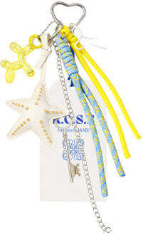 Yellow blue starfish | maat: one | | dames Geel - One size