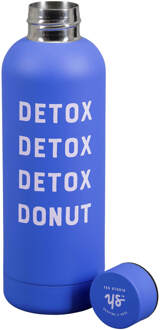 Yes Studio Detox Donut Water Bottle Blauw