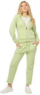 Yes Zee Groene Fullzip Raglan Sweater YES ZEE , Green , Dames - S,Xs