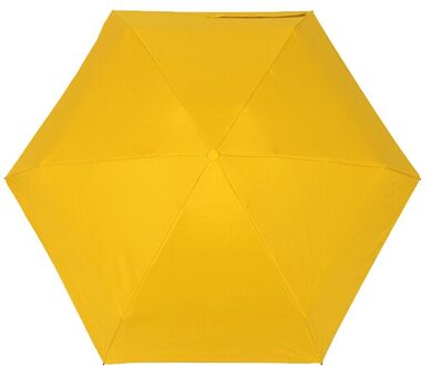 Yesello Capsule Mini Pocket Folding Vrouwen Regen Paraplu Mini Pocket Parasol Meisjes Anti-Uv Waterdichte Draagbare Reizen Paraplu Geel