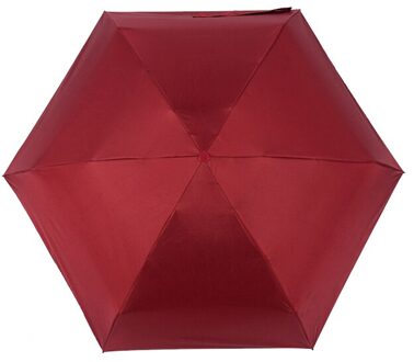 Yesello Capsule Mini Pocket Folding Vrouwen Regen Paraplu Mini Pocket Parasol Meisjes Anti-Uv Waterdichte Draagbare Reizen Paraplu Rood