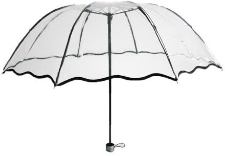 Yesello Plastic Eva Transparante Paraplu Voor Beschermen Tegen Wind En Regen Long-Handvat Paraplu Duidelijk Gezichtsveld
