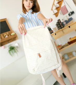 Yesetn bag 060317 mode dame kleine kant rugzak schooltas Beige