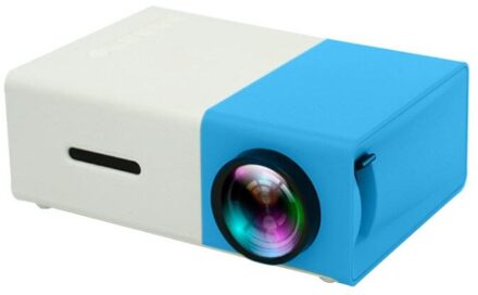 YG300 Led Mini Projector Hoge Resolutie Ultra Draagbare Hd 1080P Hdmi Usb Projector Mediaspeler Us Eu Au Uk socket Twee Kleuren Blauw / AU plug