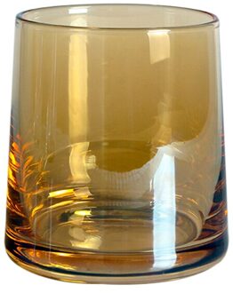 Yha 270Ml Glazen Beker Melk Citroensap Kopjes Bier Espresso Glas Kopje Thee Mokken Home Office Drinkware geel