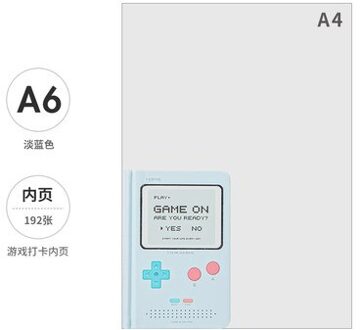 Yhsmtg 365 Dagen Dikker Dagelijks Wekelijks Planner Notebook A6 Draagbare Agenda Planner Kawaii School Dagboek Notepad Briefpapier licht blauw