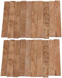 Yibuy 20Pcs Klarinet Neck Joint Cork Sheet Muziekinstrumenten Onderdelen 8x1x0.2cm
