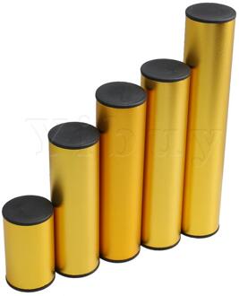 Yibuy 5PCS Gold Rvs Orff Percussie Zand Buis Set Musical Tool