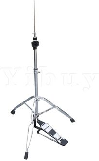 Yibuy Hoogte 59-100 Cm Dubbele Ondersteuning Statief Drum Kit Dubbele Boord Hi-Hat Stand