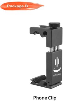Yichuang Aluminium Metalen Microfoon/Telefoon Beugel Telefoon Statief Clip Houder Klem Adapter Voor Iphone X Xr Xs 8Plus samsung Huawei Phone Clip