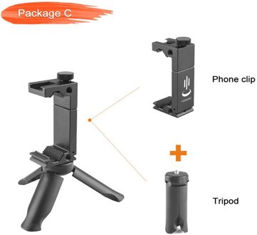 Yichuang Aluminium Metalen Microfoon/Telefoon Beugel Telefoon Statief Clip Houder Klem Adapter Voor Iphone X Xr Xs 8Plus samsung Huawei statief met Clip