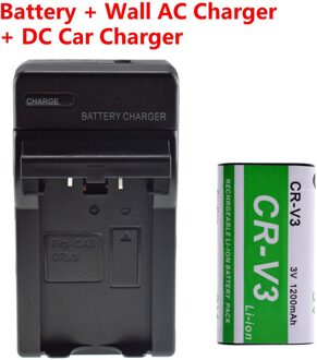 Yidabusiness Batterij + Wall Charger + Auto Plug Voor Kodak CRV3 Easyshare Z700 Z710 Z740 Z885 Z1275 1 accu reeks