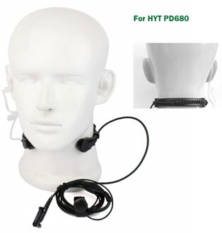 YIDATON Uitschuifbare Keel Microfoon Mic Oortelefoon Headset voor CB Radio Walkie Talkie HYT Hytera X1P X1E X1 PD600 PD680 B021