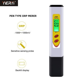 Yieryi Handheld Pen Orp Instrument Aquarium Water Test Analyzer Oxidatie Reductie Apparaat Zwembad Meting Te