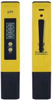 Yieryi Portable Lcd Digitale Ph Meter Pen Van Tester Nauwkeurigheid 0.01 Aquarium Pool Water Wijn Urine Automatische Kalibratie geel