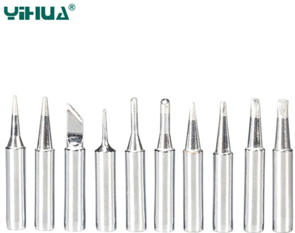 YIHUA Solder Iron Tips 900M-T Series Lead-free Soldering iron Head for Welding Rework Station Repair Welding Tool 10pcs/Set