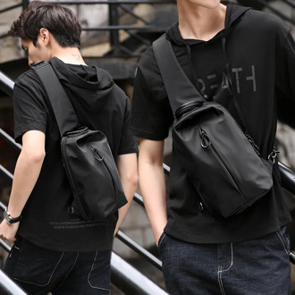 YILIONGDAQI Light Chest Bag pack Men Casual Shoulder Messenger Bag Crossbody Sling Bag For short Trip