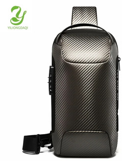 YILIONGDAQI Men Sling Bag Sport Travel Cross Body Chest Pack Waterproof Anti-theft Shoulder Bag with USB