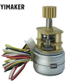 YIMAKER GM15BYS Micro Stappenmotor 2 Fase 4 Draad DC5-12V Hoge Koppel Hoge Precisie Stap Reductiemotor Automatische Instelling Up motor