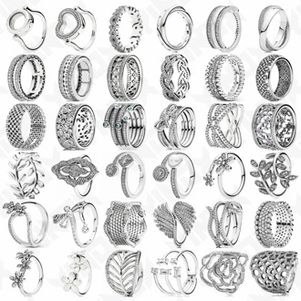 YinDX 925 Sterling Silver Luxury Ring Women Fashion Jewelry Vintage Style Ring Female Fit Girls And Couple Engagement Wedding