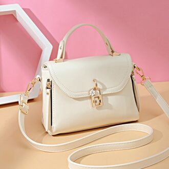 Yingpei Vrouwen Bericht Handtas Mode Top-Handvat Schoudertassen Kleine Casual Body Bag Bakken Bekende Merken Beige