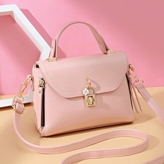 Yingpei Vrouwen Bericht Handtas Mode Top-Handvat Schoudertassen Kleine Casual Body Bag Bakken Bekende Merken Roze