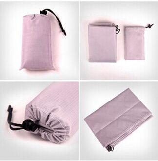 Yingtouman 1*1.4M Mini Draagbare Waterdichte Picknick Mat Plaid Deken Strand Mat Outdoor Camping Mat Picknick Matras Camping mat licht grijs