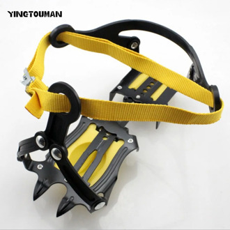 YINGTOUMAN Hot Sell 10 Teeth Adjustable Sports Anti-Slip Ice Gripper Cleats Shoe Boot Grips Crampon Chain Spike Snow
