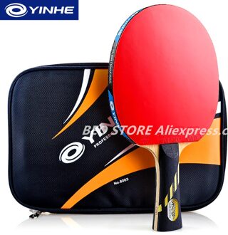 Yinhe 9-Ster Racket Galaxy Hout + Carbon Off + + Pips-In Rubber Tafeltennis Rackets Ping Pong bat 9-ster FL met zak