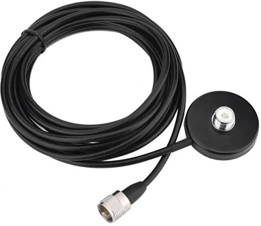 YiNiTone MB60 PL259 5M UHF Male Car Mobile Antenna Coax Cable MINI Magnetic Base for QYT KT-7900D BAOJIE BJ-218 Walkie Talkie