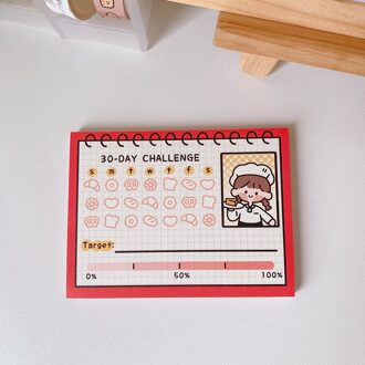 Yisuremia 50 Vel Kawaii Leuke Memo Pads Papier Boodschap Dagelijks Wekelijks Planner Check Lijst Notepad Kantoor School Briefpapier