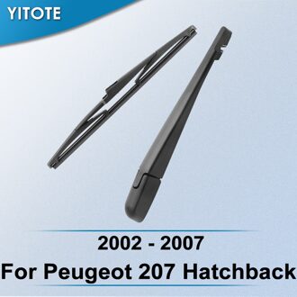 Yitote Achterruitenwisser & Arm Voor Peugeot 207 Hatchback 2002 2003 2004 2005 2006 2007