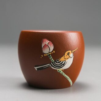 Yixing paars zand cup size master cup van handmatige gekleurde tekening of patroon individuele cup monster theekop kung fu Rood