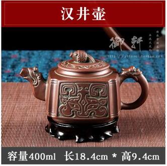 Yixing Retro Brons Zisha Pot Grote Ruwe Erts Klei Theepot Keramische Grote Capaciteit Ketel Kung Fu Bloem Thee Pot Chinese thee Set 4