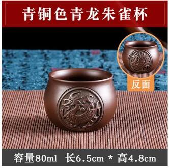 Yixing Retro Brons Zisha Pot Grote Ruwe Erts Klei Theepot Keramische Grote Capaciteit Ketel Kung Fu Bloem Thee Pot Chinese thee Set 5