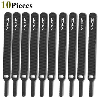Ykz 20Pcs Herbruikbare Nylon Band Klittenband Kabel Cord Ties Tidy Organizer Duurzaam Voor Usb Lijn Datakabel earphione Draad 10stk